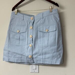 Significant Other Regina powder Blue Mini Skirt - Size 12